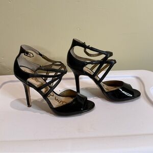 Sam Edelman Black Strappy Heels